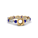 Load image into Gallery viewer, marquise-and-round-eternity-semi-mount-diamond-engagement-ring-with-sapphire-in-yellow-gold-FDEWB9398RORSMRGSABL-NL-YG_ccd172c3-f307-4d70-9787-af7cee9e9af9.jpg?v=1756459705
