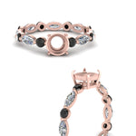 Load image into Gallery viewer, marquise-and-round-eternity-semi-mount-engagement-ring-with-black-diamond-in-rose-gold-FDEWB9398RORSMRGBLACKANGLE3-NL-RG_dac173dd-d937-4dc8-b423-7825e34a547e.jpg?v=1756459706
