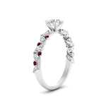 Load image into Gallery viewer, marquise-and-round-ruby-classic-vintage-engagement-ring-in-FD11063RORGRUDRANGLE3-NL-WG
