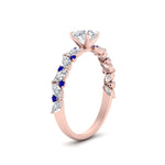 Load image into Gallery viewer, marquise-and-round-sapphire-classic-vintage-engagement-ring-in-FD11063RORGSABLANGLE3-NL-RG
