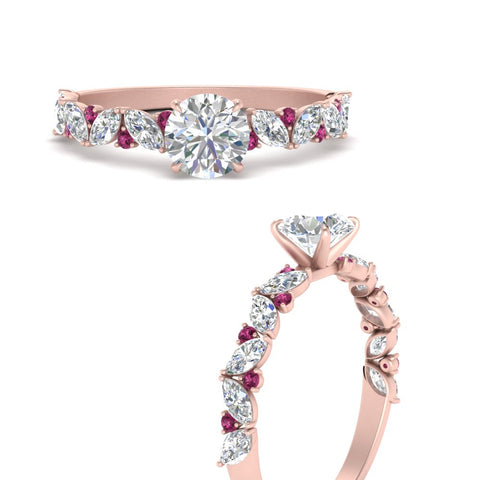 marquise-and-round-sapphire-classic-vintage-engagement-ring-in-FD11063RORGSADRPIANGLE3-NL-RG