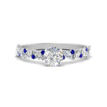 Thumbnail 2 - marquise-and-round-sapphire-classic-vintage-engagement-ring-in-FD11063RORGSABLANGLE3-NL-WG