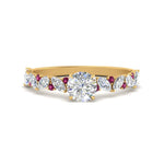 Load image into Gallery viewer, marquise-and-round-sapphire-classic-vintage-engagement-ring-in-FD11063RORGSADRPIANGLE3-NL-YG
