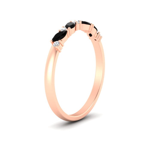marquise-and-round-stacking-black-diamond-band-in-rose-gold-fd11534bgblack-nl-rg