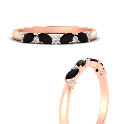 marquise-and-round-stacking-black-diamond-band-in-rose-gold-fd11534bgblack-nl-rg