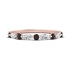 Load image into Gallery viewer, marquise-and-round-stacking-black-diamond-ring-in-rose-gold-FD9403BGBLACKANGLE3-NL-RG.jpg