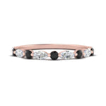 Load image into Gallery viewer, marquise-and-round-stacking-black-diamond-ring-in-rose-gold-FD9403BGBLACKANGLE3-NL-RG.jpg

