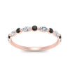 Load image into Gallery viewer, marquise-and-round-stacking-black-diamond-ring-in-rose-gold-FD9403BGBLACKANGLE3-NL-RG.jpg