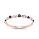 Load image into Gallery viewer, marquise-and-round-stacking-black-diamond-ring-in-rose-gold-FD9403BGBLACKANGLE3-NL-RG.jpg
