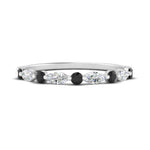 Load image into Gallery viewer, marquise-and-round-stacking-black-diamond-ring-in-white-gold-FD9403BGBLACKANGLE3-NL-WG.jpg
