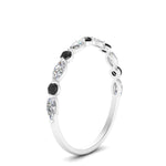 Load image into Gallery viewer, marquise-and-round-stacking-black-diamond-ring-in-white-gold-FD9403BGBLACKANGLE3-NL-WG.jpg
