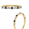 Load image into Gallery viewer, marquise-and-round-stacking-black-diamond-ring-in-yellow-gold-FD9403BGBLACKANGLE3-NL-YG.jpg