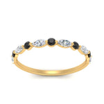 Load image into Gallery viewer, marquise-and-round-stacking-black-diamond-ring-in-yellow-gold-FD9403BGBLACKANGLE3-NL-YG.jpg
