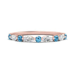 Load image into Gallery viewer, marquise-and-round-stacking-blue-topaz-ring-in-rose-gold-FD9403BGICBLTOANGLE3-NL-RG.jpg

