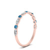 Load image into Gallery viewer, marquise-and-round-stacking-blue-topaz-ring-in-rose-gold-FD9403BGICBLTOANGLE3-NL-RG.jpg
