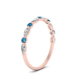 Load image into Gallery viewer, marquise-and-round-stacking-blue-topaz-ring-in-rose-gold-FD9403BGICBLTOANGLE3-NL-RG.jpg
