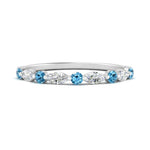 Load image into Gallery viewer, marquise-and-round-stacking-blue-topaz-ring-in-white-gold-FD9403BGICBLTOANGLE3-NL-WG.jpg
