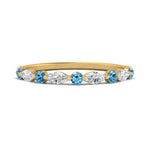 Load image into Gallery viewer, marquise-and-round-stacking-blue-topaz-ring-in-yellow-gold-FD9403BGICBLTOANGLE3-NL-YG.jpg

