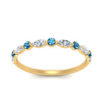 Load image into Gallery viewer, marquise-and-round-stacking-blue-topaz-ring-in-yellow-gold-FD9403BGICBLTOANGLE3-NL-YG.jpg
