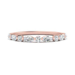 Load image into Gallery viewer, marquise-and-round-stacking-diamond-ring-in-rose-gold-FD9403BANGLE3-NL-RG.jpg
