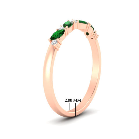 marquise-and-round-stacking-emerald-band-in-rose-gold-fd11534bgemgr-nl-rg