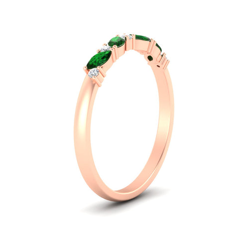 marquise-and-round-stacking-emerald-band-in-rose-gold-fd11534bgemgr-nl-rg