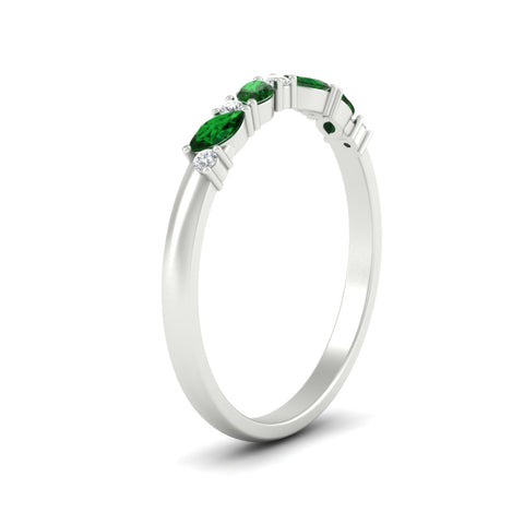 marquise-and-round-stacking-emerald-band-in-white-gold-fd11534bgemgr-nl-wg