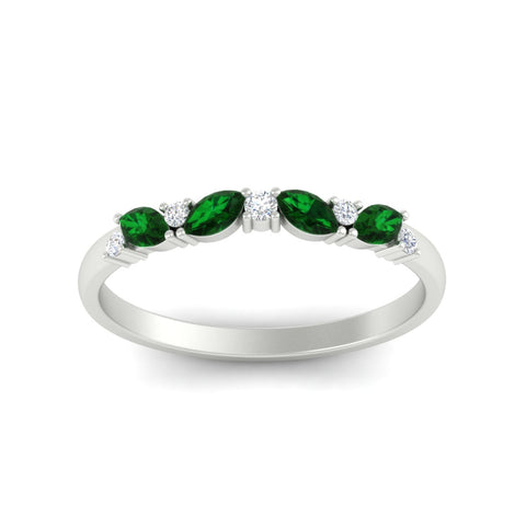 marquise-and-round-stacking-emerald-band-in-white-gold-fd11534bgemgr-nl-wg