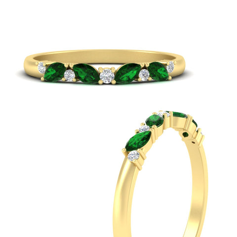marquise-and-round-stacking-emerald-band-in-yellow-gold-fd11534bgemgr-nl-yg
