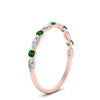 Load image into Gallery viewer, marquise-and-round-stacking-emerald-ring-in-rose-gold-FD9403BGEMGRANGLE3-NL-RG.jpg