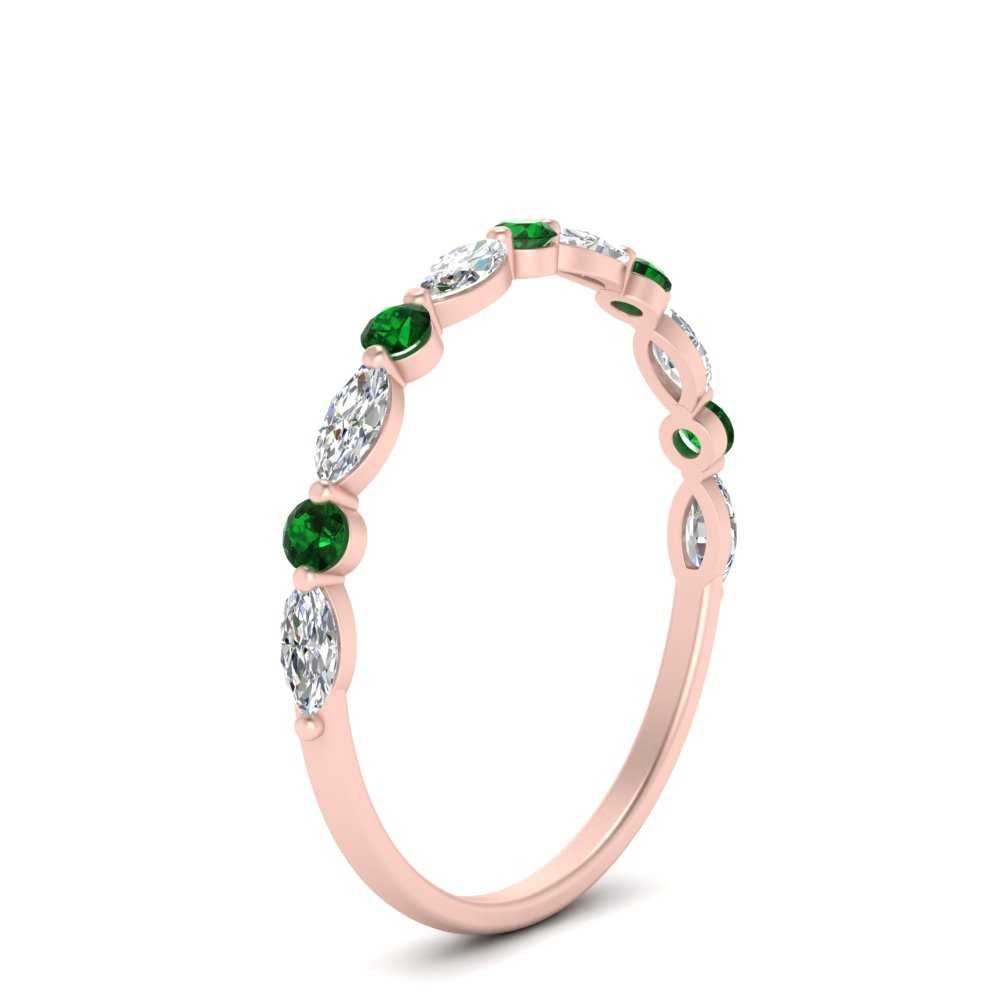 marquise-and-round-stacking-emerald-ring-in-rose-gold-FD9403BGEMGRANGLE3-NL-RG.jpg