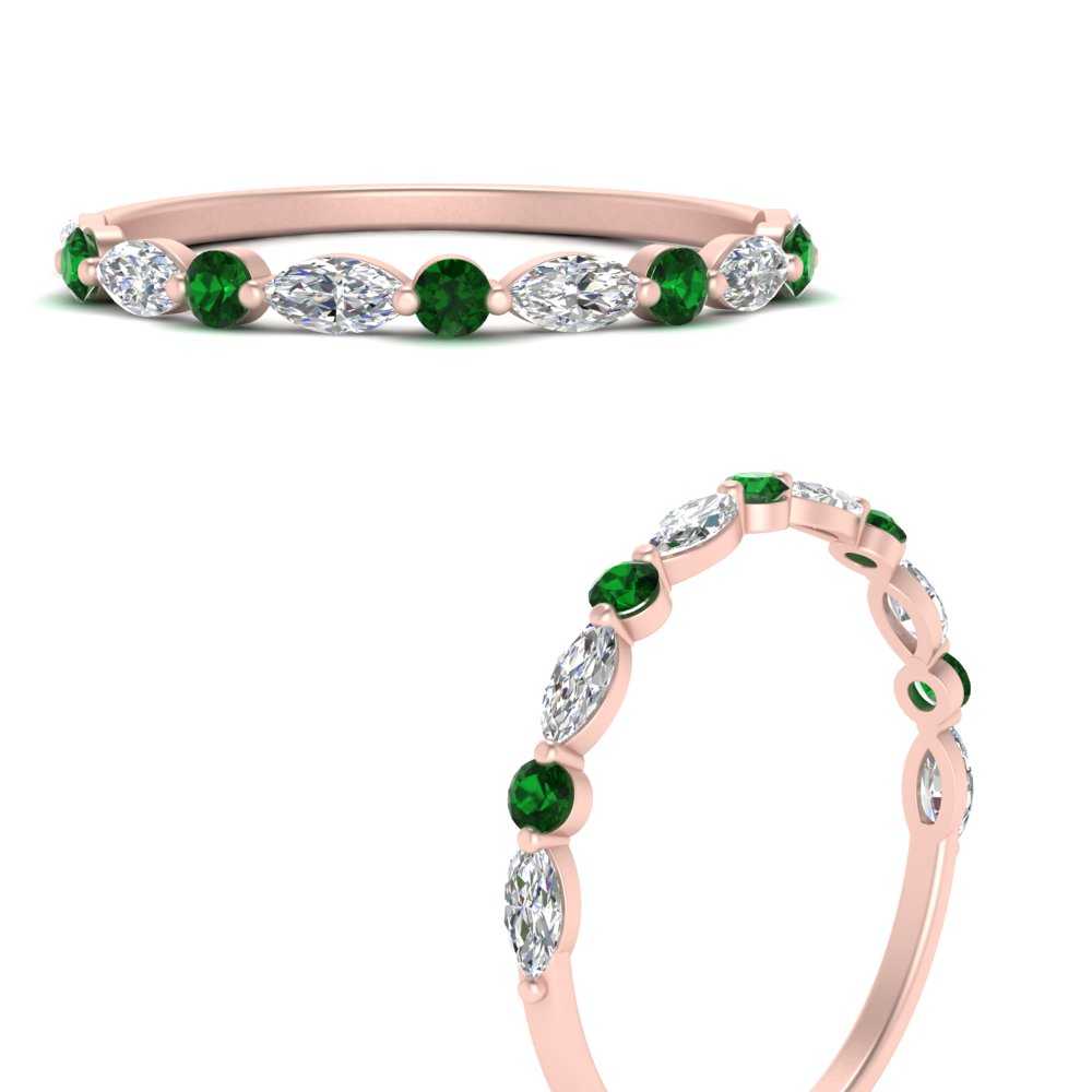 marquise-and-round-stacking-emerald-ring-in-rose-gold-FD9403BGEMGRANGLE3-NL-RG.jpg