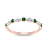 Load image into Gallery viewer, marquise-and-round-stacking-emerald-ring-in-rose-gold-FD9403BGEMGRANGLE3-NL-RG.jpg