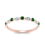 Load image into Gallery viewer, marquise-and-round-stacking-emerald-ring-in-rose-gold-FD9403BGEMGRANGLE3-NL-RG.jpg
