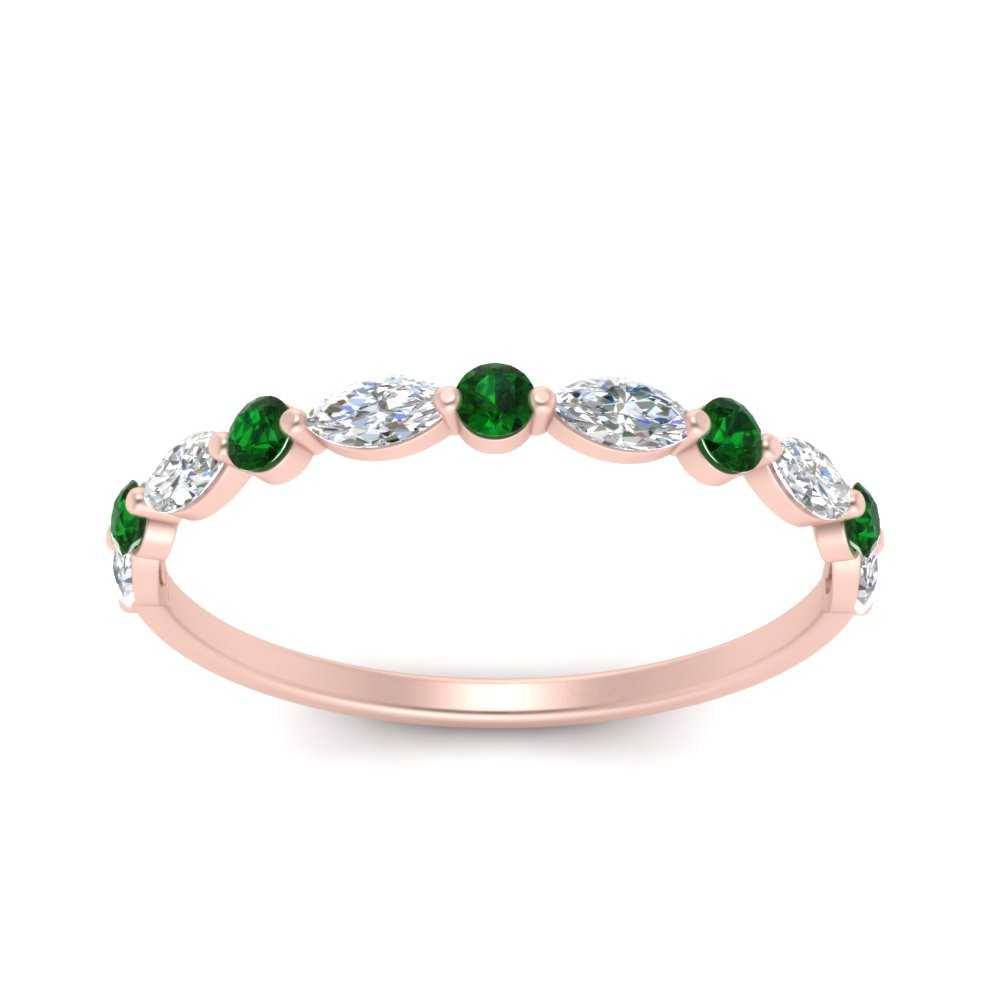 marquise-and-round-stacking-emerald-ring-in-rose-gold-FD9403BGEMGRANGLE3-NL-RG.jpg