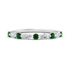 Load image into Gallery viewer, marquise-and-round-stacking-emerald-ring-in-white-gold-FD9403BGEMGRANGLE3-NL-WG.jpg