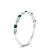 Load image into Gallery viewer, marquise-and-round-stacking-emerald-ring-in-white-gold-FD9403BGEMGRANGLE3-NL-WG.jpg