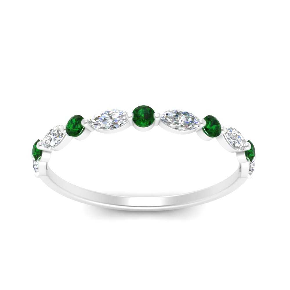 marquise-and-round-stacking-emerald-ring-in-white-gold-FD9403BGEMGRANGLE3-NL-WG.jpg