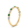 Load image into Gallery viewer, shared-prong-marquise-stacking-emerald-ring-in-yellow-gold-fd9403-sr-fancyhand-nl-yg.jpg