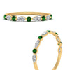 Load image into Gallery viewer, shared-prong-marquise-stacking-emerald-ring-in-yellow-gold-fd9403-sr-fancyhand-nl-yg.jpg