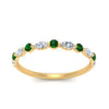 Load image into Gallery viewer, shared-prong-marquise-stacking-emerald-ring-in-yellow-gold-fd9403-sr-fancyhand-nl-yg.jpg