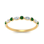 Load image into Gallery viewer, shared-prong-marquise-stacking-emerald-ring-in-yellow-gold-fd9403-sr-fancyhand-nl-yg.jpg
