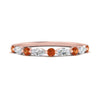 Load image into Gallery viewer, marquise-and-round-stacking-orange-sapphire-ring-in-rose-gold-FD9403BGSAORANGLE3-NL-RG.jpg