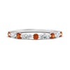 Load image into Gallery viewer, marquise-and-round-stacking-orange-sapphire-ring-in-white-gold-FD9403BGSAORANGLE3-NL-WG.jpg