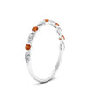 Load image into Gallery viewer, marquise-and-round-stacking-orange-sapphire-ring-in-white-gold-FD9403BGSAORANGLE3-NL-WG.jpg