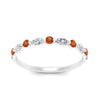 Load image into Gallery viewer, marquise-and-round-stacking-orange-sapphire-ring-in-white-gold-FD9403BGSAORANGLE3-NL-WG.jpg