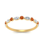 Load image into Gallery viewer, marquise-and-round-stacking-orange-sapphire-ring-in-yellow-gold-FD9403BGSAORANGLE3-NL-YG.jpg
