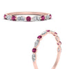 Load image into Gallery viewer, marquise-and-round-stacking-pink-sapphire-ring-in-rose-gold-FD9403BGSADRPIANGLE3-NL-RG.jpg