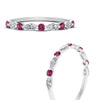 Load image into Gallery viewer, marquise-and-round-stacking-pink-sapphire-ring-in-white-gold-FD9403BGSADRPIANGLE3-NL-WG.jpg