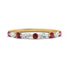 Load image into Gallery viewer, marquise-and-round-stacking-pink-sapphire-ring-in-yellow-gold-FD9403BGSADRPIANGLE3-NL-YG.jpg